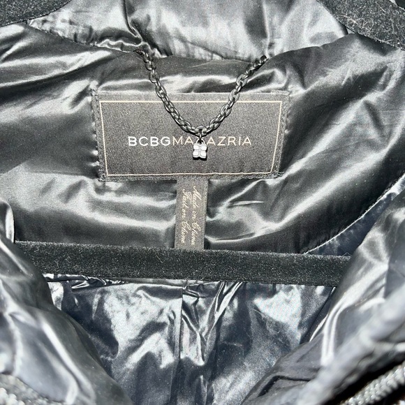 BCBG Maxazria black puffer coat - Picture 3 of 5